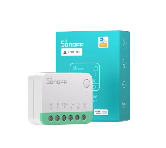 releu inteligent sonoff mini r4m wi-fi, compatibil cu matter